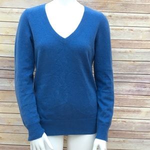 Caslon Blue 100% Cashmere Sweater Size Medium